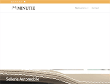 Tablet Screenshot of minutie-sellerie.com